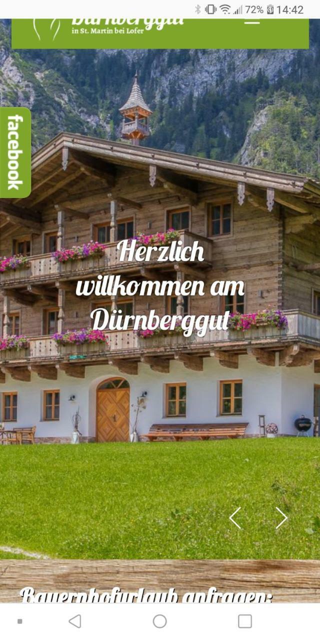 Ferienwohnung Dürnberggut Sankt Martin bei Lofer Exterior foto